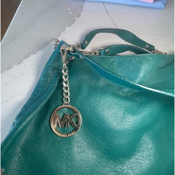 Michael Kors Bags Michael Kors Green Hobo Crossbody Bag Poshmark